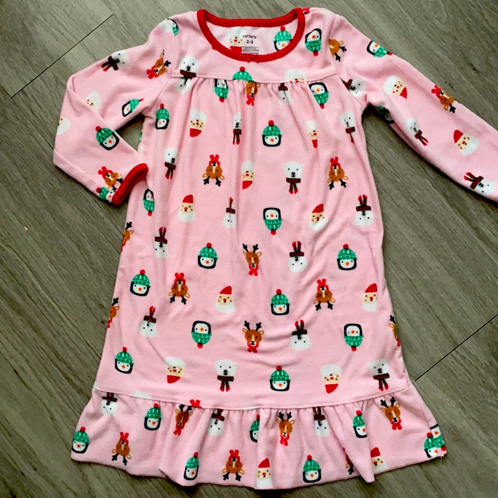 Fleece Christmas nightgown